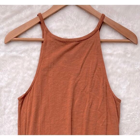 Madewell Knit Cami Midi Dress in Heather Afterglow Red, Size Small - Picture 13 of 14